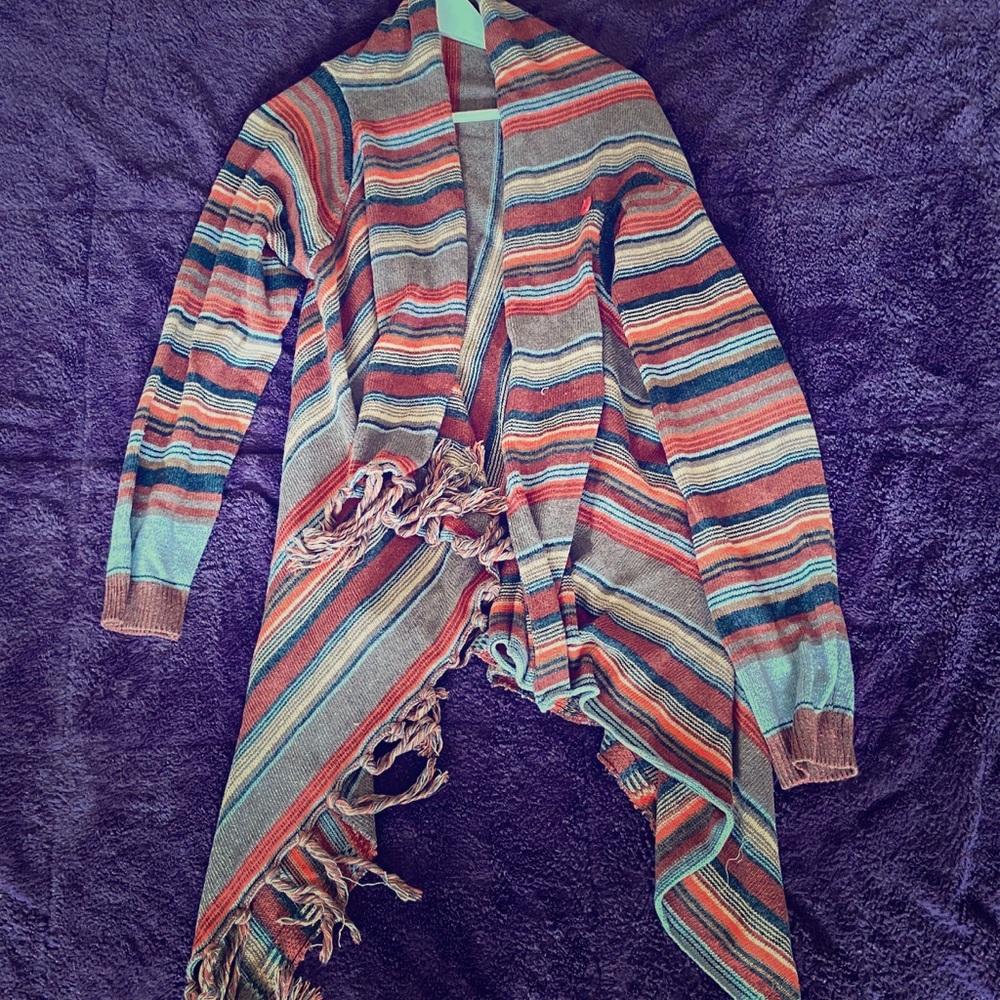 NWOT Boho Fringed Sweater XL